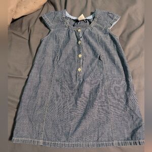 Crewcuts By J.Crew Chambray Denim Kids Dress Size 4
